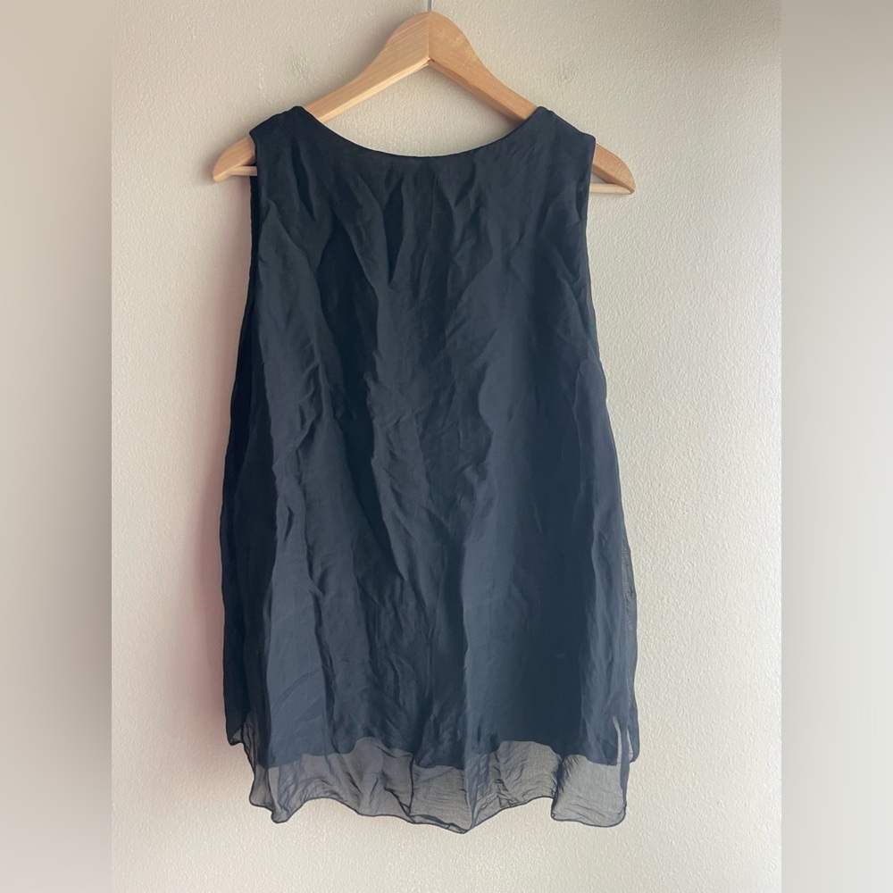 GiGi Moda Women Black Sequins Tank Top Size Medium - Picture 5 of 10